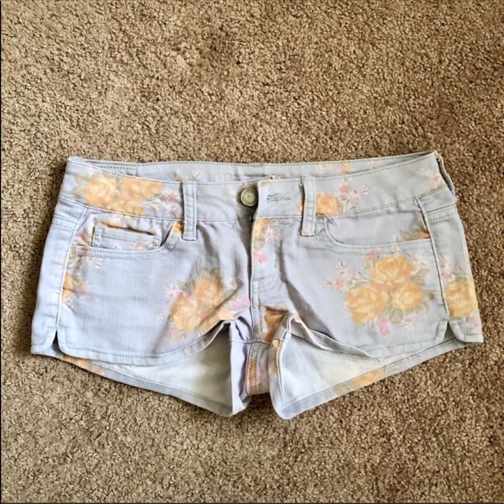 American Eagle Floral Print Shorts